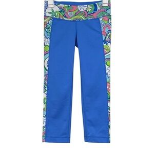 Lilly Pulitzer Blue Crop Luxletic Leggings Size Small Womens